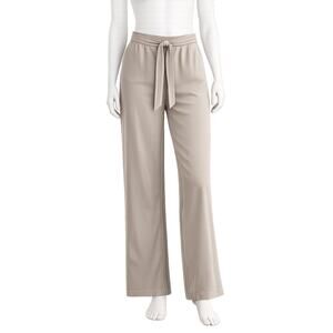 Nicole Miller Taupe Wide Leg Tie Front Pants - Size Small